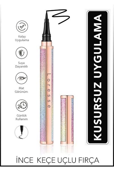 Loresse Glitter Eyeliner Pen - Waterproof and Sweat-Proof