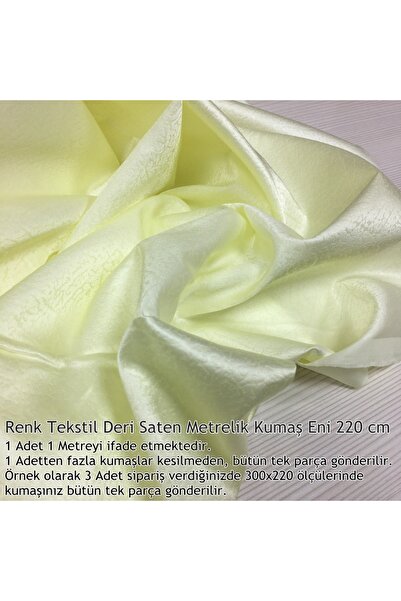 Renk Tekstil Deri Saten Metrelik Kumaş, Masa Örtüsü - Perde - Dekorasyon - Sü...