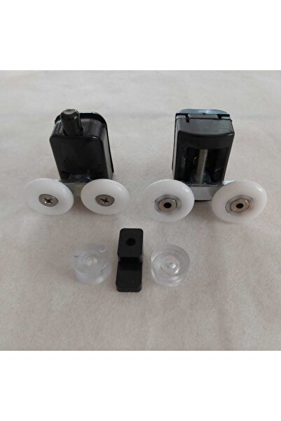 ACRYLBATH Banyo Duş Cam Kabin Rulmanı - 2 Adet Tekerlek Siyah Takım Set Fiyatı