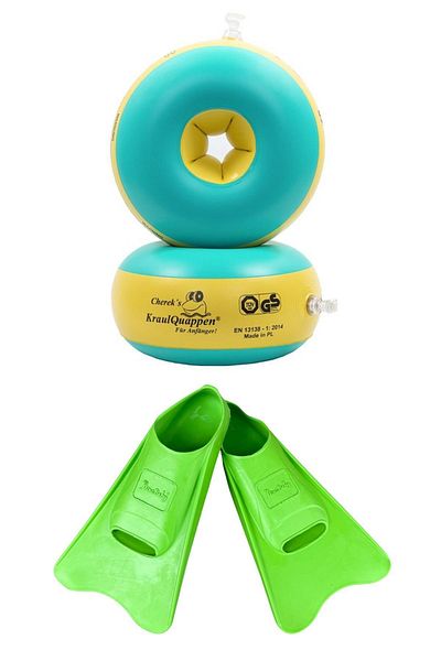 Myminibaby Beginner Level Swimming Sleeve-yellow Sea Pool Children's Swimming Flippers 26-29