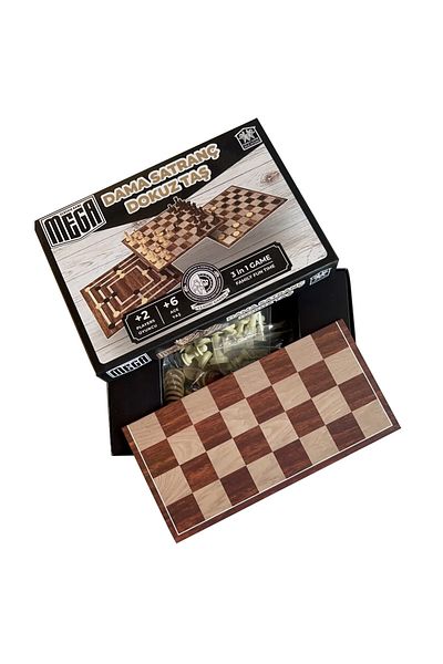 SERA Checkers - Chess and Nine Pieces Detailed