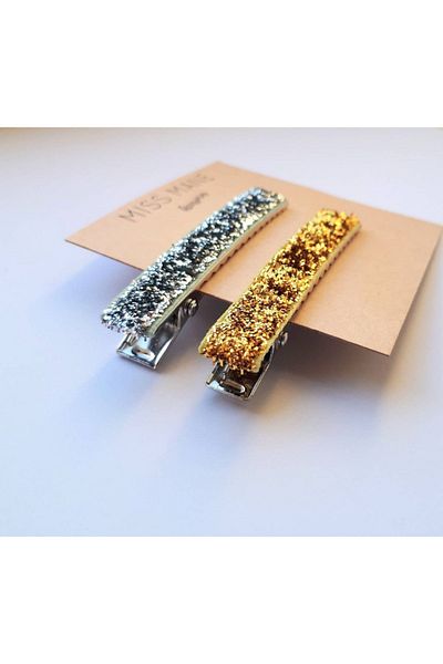 HUby design Clip Snap Side Buckle 2-Piece Shiny Buckle Christmas Buckle