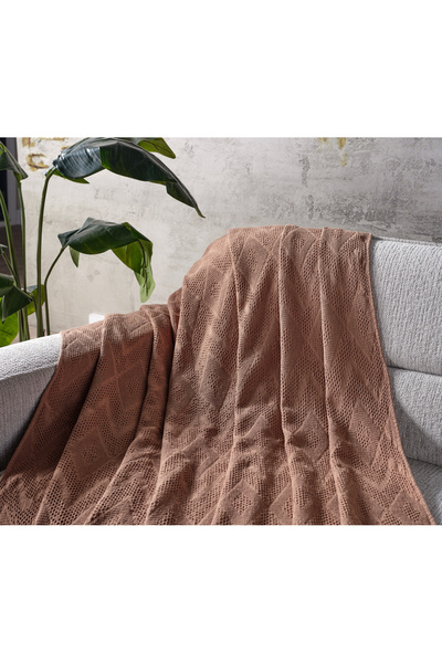 Doqu Home Adora Koltuk Şalı Somon - 130X170 cm