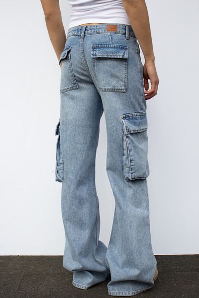 september island Classic Jeans Color Cargo Denim Pants