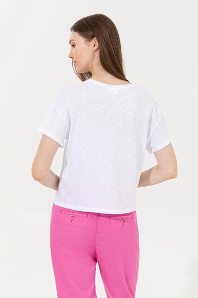 U.S. Polo Assn. Goys Crew Neck Loose Fit Printed Mint Women T-shirt ARIEN CLOTHING