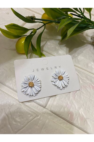 sema aksesuar Flower Model Women's Earrings - Gift and Summer Colorful Earrings