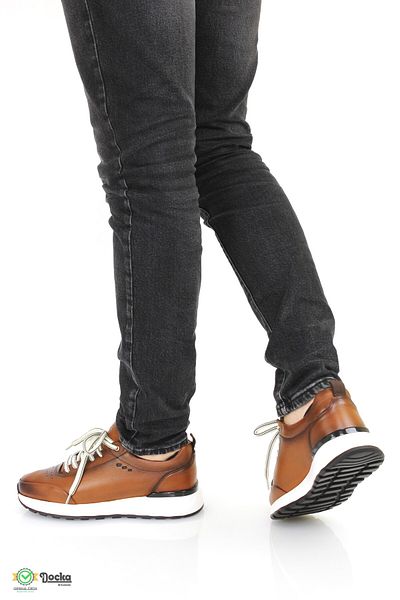 MARCOMEN Men's Orthopedic Genuine Leather Casual Sneakers