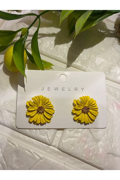 sema aksesuar Flower Model Women's Earrings - Gift and Summer Colorful Earrings