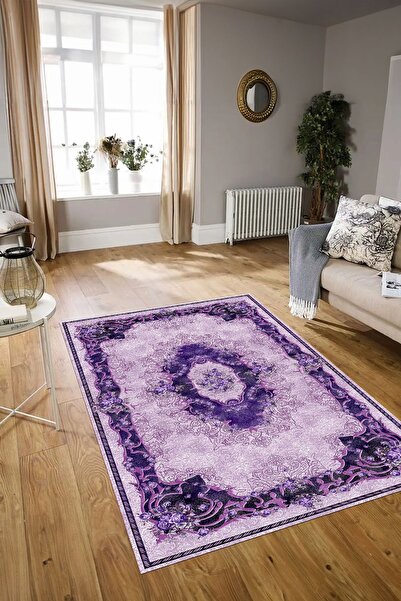 Alkilim Dijital Baskılı Kaymaz Taban Yıkanabilir Klasik Yolluk Mutfak Salon H...