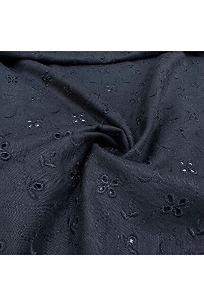 Yeşimm Kumaş Siyah ham keten fisto kumaş