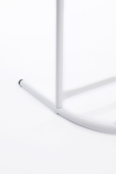 Fec Reklam Oval Konfeksiyon Askılığı Beyaz Renk Askılık Beyaz Elbise Askılığı Ayaklı Askılık