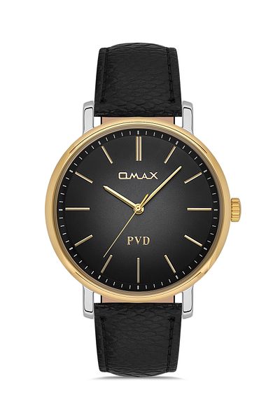 Omax Leather Men's Watch - 00PR0049N002