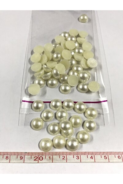 aladepo 10 ملم خرز كريمي - نصف لؤلؤة 20 جرام (حوالي 70 قطعة)