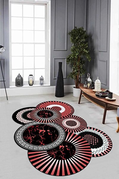 Alkilim Dijital Baskılı Kaymaz Taban Yıkanabilir Lazer Kesim Yolluk Mutfak Sa...