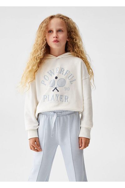 MANGO Kids Pantaloni portocalii pentru copii