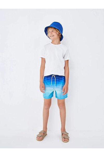 LC Waikiki LCW Kids - Σορτς κολύμβησης με ριγέ ελαστική μέση για αγόρι