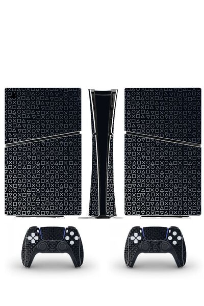 Kt Grup Sanatsal Playstation 5 Slim Dijital Versiyon Sticker Kaplama Seti