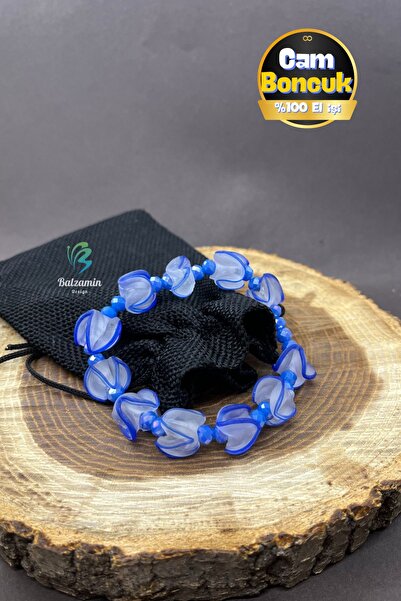 Balzamin Design سوار نسائي مصنوع يدويًا من الخرز الزجاجي المجعد بتصميم مخصص ل...