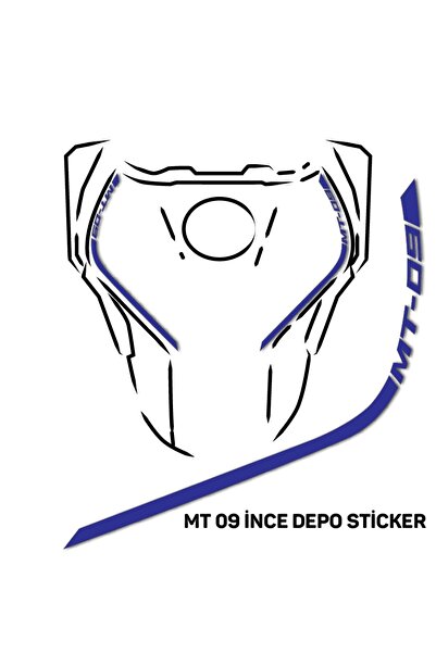 Run Grafik Shop YAMAHA MT 09 2014-2019 ȘTICKER DEPOZIT SUBȚIRE