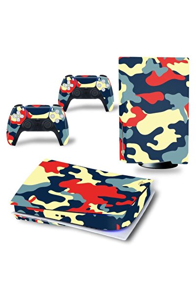 Kt Grup Kamuflaj Playstation 5 Standart Disk Edition Sticker Kaplama Seti