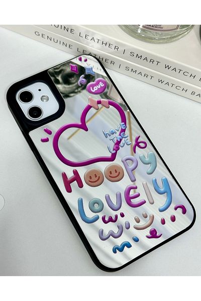 Go Aksesuar حافظة سيليكون مضادة للصدمات متوافقة مع هاتف Iphone 11 بتصميم مرآة مضادة للصدمات