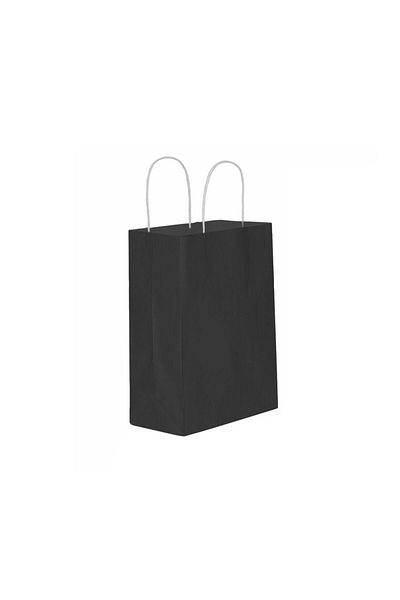 Eminonutoptanci Black Small Size Paper Gift Bag - 18X24 Cm, 25 Pieces