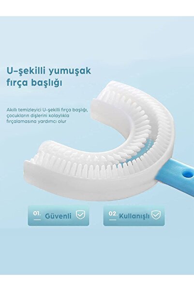 Mas Lord U Tipi Yeni Nesil Diş Fırçası - Pembe - Zürafa Model 6-12 Yaş