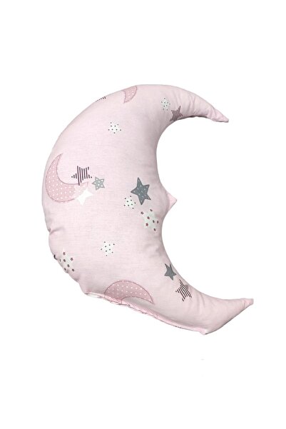 Bebek Özel Ay Model Yastık Uyku Arkadaşı Süs Yastık Aydede Pembe Hilal Yıldız