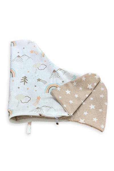 Bebek Özel غطاء وسادة للكرسي العالي من ايكيا أنتيلوب بسحاب بني قوس قزح