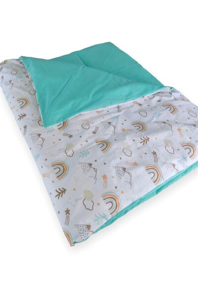 Bebek Özel Baby Kids Single Duvet Cover Quilt Cover Mint 110X150 cm (Only Quilt Cover)