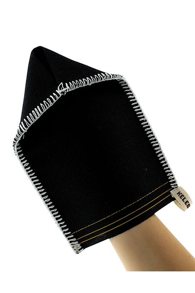 Kelebek Kese Black Tellaq Cut 100% Natural Hand Woven