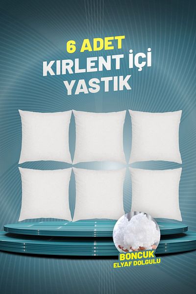 CAN-DIR REKLAM DIŞ TİCARET Τετράγωνο Μαξιλάρι Εσωτερικό Μαξιλάρι |   Γεμάτη με ίνες με χάντρες