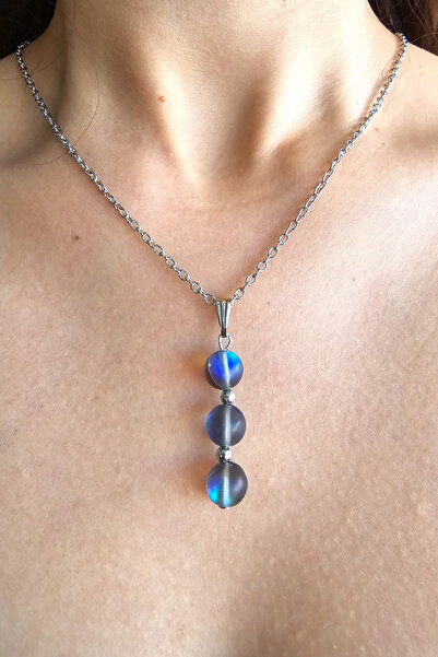 NBS Beautiful Naturel Stones حجر الكوارتز الطبيعي - قلادة حقيقية، إيجابية وفر...