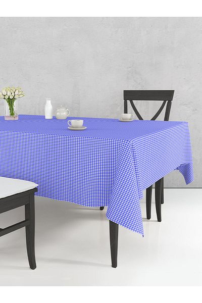 Tuable Față de masă în carouri Pöti Albastru 170x170cm