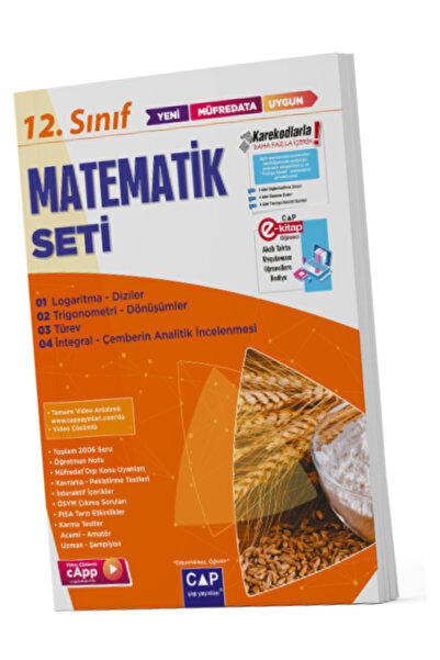 Çap Yayınları Çap 12. Sınıf Matematik Anadolu Video Anlatımlı fasikül Seti