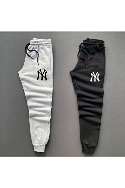 YOHO SPORT Ny Baskılı Original Ünisex Yazlık Eşofman Altı 2 li Set Combin Takım