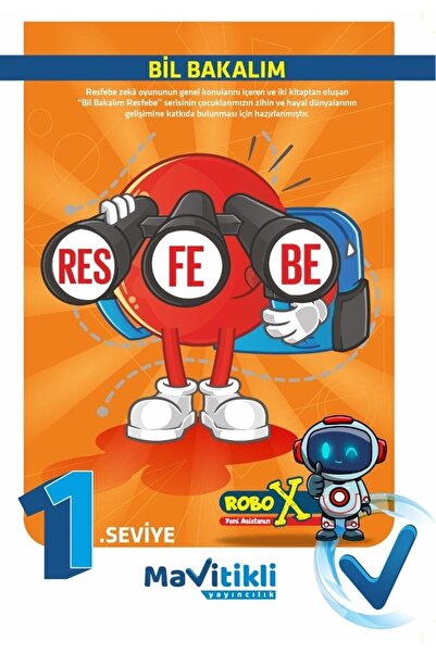 Mavitikli Yayıncılık Bil Bakalım Res-fe-be Seviye-1 Görsel Zeka-hayal Gücü
