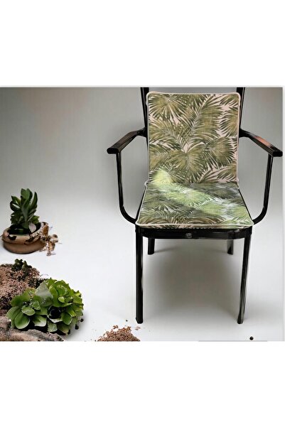 DÜŞLER EV TEKSTİLİ 40*80 Pernă pentru scaun cu spătar palmier verde