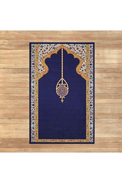 Viyana Home سجادة صلاة مطبوعة رقمية قابلة للغسل، V-SECCADE-18-PURPLE