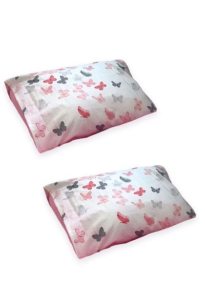 Bebek Özel Fetă de pernă pentru copii 35x45 (2 bucăți) roz cu fluture roz