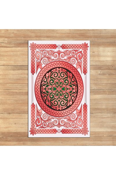 Hey Home Digital Printed Washable Gift Prayer Rug Carpet, V-SECCADE-37-RED,