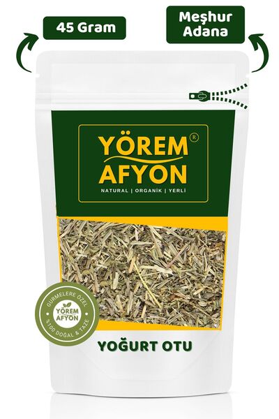 Gülçehre Yörem Afyon Meşhur Adana Cilt Ve Pamukçuk Dostu Yoğurt Otu, Yapışkan Otu, Çoban Süzgeci | 45Gr.