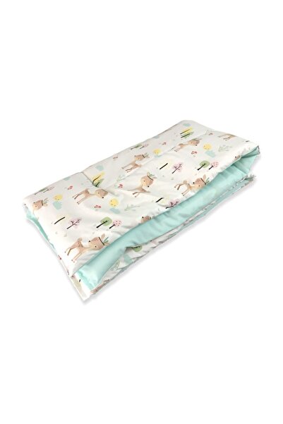 Bebek Özel Bebek Çocuk Yorganı Standart 100x150 cm Karaca Mint Yeşili