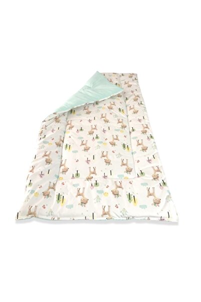 Bebek Özel Bebek Çocuk Yorganı Standart 100x150 cm Karaca Mint Yeşili