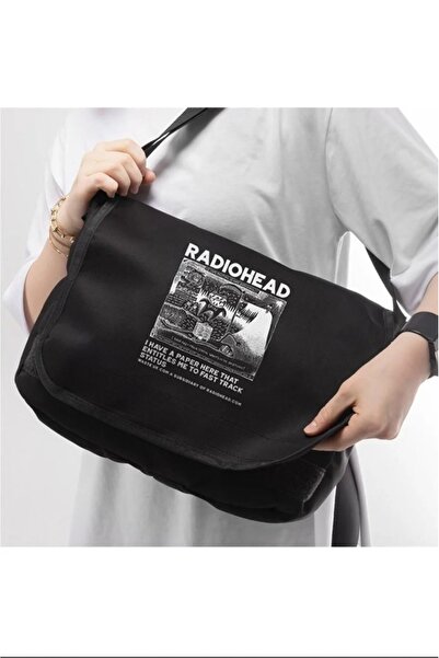 Violon Μαύρη τσάντα Harajuku Model Radiohead με μοτίβο εκτύπωσης Messenger
