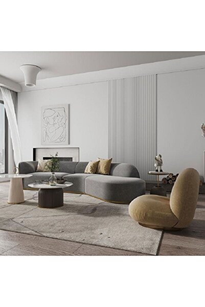 ERİZA Focus Fasulye Koltuk (STD YÖN) Babyface 25 Gri (GOLD KASA)