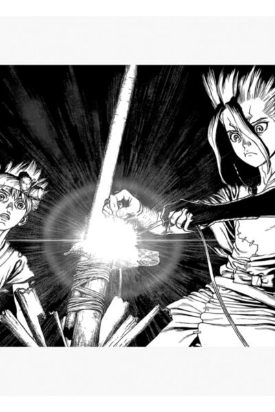 Dr Stone Manga Tablo Ahşap Poster Dekoratif