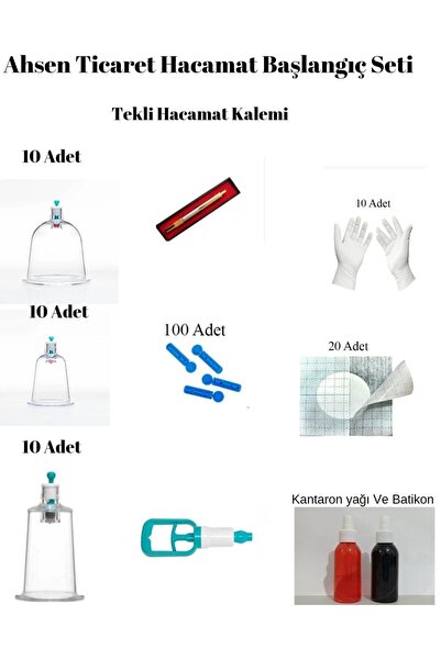 Ahsen Yeni Başlayan Hacamat Seti (TEKLİ HACAMAT KALEMİ)