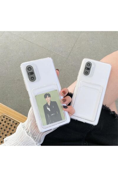 Go Aksesuar Xiaomi Redmi Note 10 4g Ve Note 10s Uyumlu Kartlıklı Şeffaf Kılıf