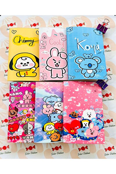 ÖZ KIRTASİYE 6'lı Not Defteri Göz Yormayan Çizgisiz Defter BT21